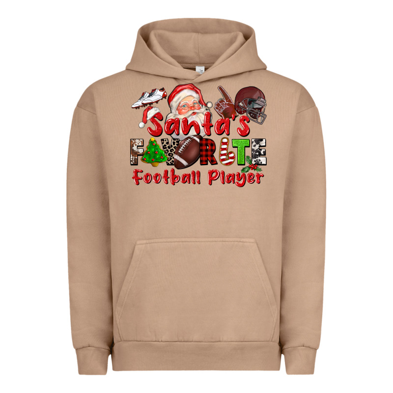Santas Favorite  Football Player Urban Hoodie by CowGirlArtShop | Teevron