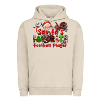 Pigment French Oak santas favorite  football player Urban Hoodie - CowGirlArtShop