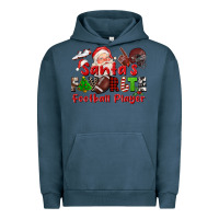 Pigment Midnight Navy santas favorite  football player Urban Hoodie - CowGirlArtShop