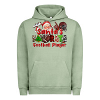 Pigment Oil Green santas favorite  football player Urban Hoodie - CowGirlArtShop