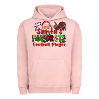 Pigment Salmon santas favorite  football player Urban Hoodie - CowGirlArtShop