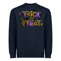 Navy trick or treat Heavyweight Sweatshirt - BundleAndBundleShop