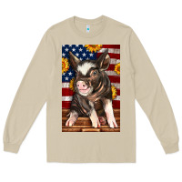 Mushroom Western American Pig Long Sleeve Tee - LillyAllenDesigns