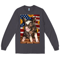 Smoke Western American Pig Long Sleeve Tee - LillyAllenDesigns