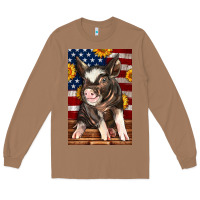 Toasted Coconut Western American Pig Long Sleeve Tee - LillyAllenDesigns