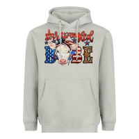 Moon Dust Western Star Spangled Baby Cow Heavyweight Hoodie - LillyAllenDesigns