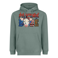 Sage Western Star Spangled Baby Cow Heavyweight Hoodie - LillyAllenDesigns