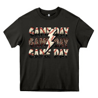 Asphalt game day game day baseball lightning bolt Heavy Core Tee - Zillion Design Studio