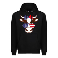 Black Cow 4Th Of July Independence Day Premium Hoodie - Bettercallsaul