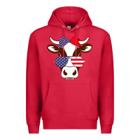 Cardinal Cow 4Th Of July Independence Day Premium Hoodie - Bettercallsaul