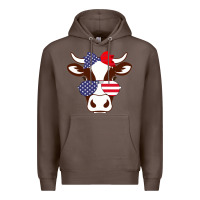 Coffee Cow 4Th Of July Independence Day Premium Hoodie - Bettercallsaul