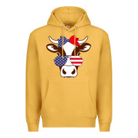 Mustard Cow 4Th Of July Independence Day Premium Hoodie - Bettercallsaul