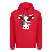 Red Cow 4Th Of July Independence Day Premium Hoodie - Bettercallsaul
