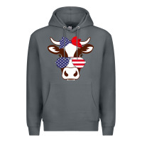 Rock Cow 4Th Of July Independence Day Premium Hoodie - Bettercallsaul