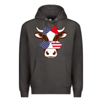 Smoke Cow 4Th Of July Independence Day Premium Hoodie - Bettercallsaul
