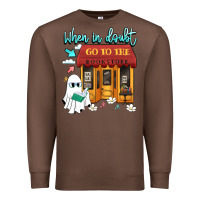 Chestnut when in doubt go to the bookstore Premium Sweatshirt - Artiststas