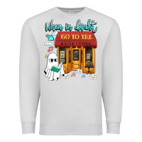 Dove Grey when in doubt go to the bookstore Premium Sweatshirt - Artiststas