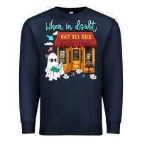 Navy when in doubt go to the bookstore Premium Sweatshirt - Artiststas