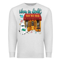 Oatmeal Heather when in doubt go to the bookstore Premium Sweatshirt - Artiststas