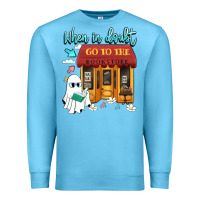 Ocean Blue when in doubt go to the bookstore Premium Sweatshirt - Artiststas
