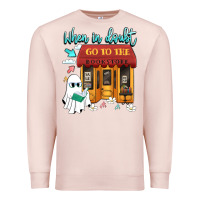 Pale Pink when in doubt go to the bookstore Premium Sweatshirt - Artiststas