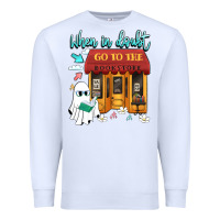 White when in doubt go to the bookstore Premium Sweatshirt - Artiststas