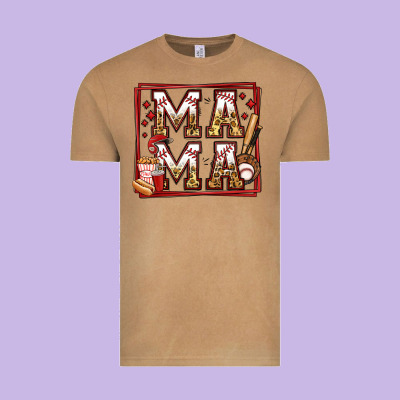 Baseball Mama Vintage Tee Designed By Jasminsmagicworld