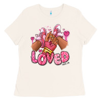 Bone loved valentine's day afro girl sneakers Ladies Tee - RanaPortraitStore