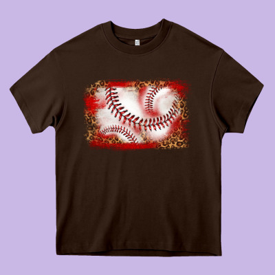 Baseball Background Heavy Core Tee Designed By Texasbilliewilder