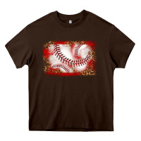Chocolate Brown baseball background Heavy Core Tee - texasbilliewilder