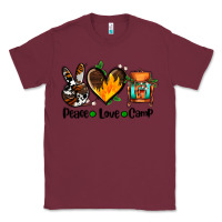 Burgundy peace love camp ado Classic Tee - AdoDesignShop