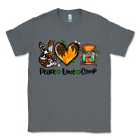 Charcoal Heather peace love camp ado Classic Tee - AdoDesignShop