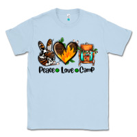 Dusty Blue peace love camp ado Classic Tee - AdoDesignShop