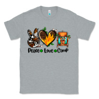 Heather Grey peace love camp ado Classic Tee - AdoDesignShop