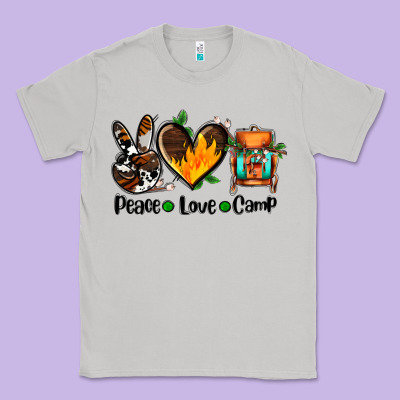 Peace Love Camp Ado Classic Tee Designed By Adodesignshop