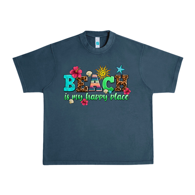 Beach Is My Happy Place Urban Heavy Tee by AdoDesignShop | Teevron