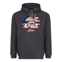 Smoke Western Stars and Stripes 4th of July Heavyweight Hoodie - LillyAllenDesigns