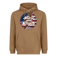 Toasted Coconut Western Stars and Stripes 4th of July Heavyweight Hoodie - LillyAllenDesigns