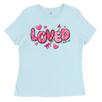Baby Blue loved valentines day Ladies Tee - RanaPortraitStore