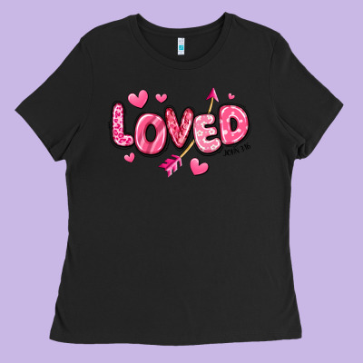 Ladies Tee loved valentines day