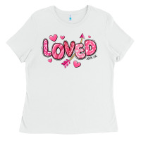 White loved valentines day Ladies Tee - RanaPortraitStore