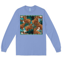 Turquoises Gemstones Cowhide Highlands Cow Long Sleeve Tee | Teevron