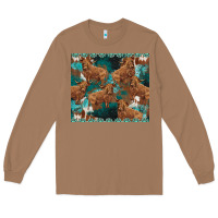 Toasted Coconut turquoises gemstones cowhide highlands cow Long Sleeve Tee - BarkalooDesign