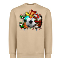 Mushroom joy with soccer element and Christmas Heavyweight Sweatshirt - AdoDesignShop