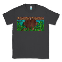 Smoke western cactus leopard and turquoise custom nametext license plate Classic Tee - Artiststas