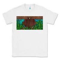 White western cactus leopard and turquoise custom nametext license plate Classic Tee - Artiststas