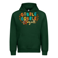 Forest Green gobble gobble yall Urban Hoodie - CowGirlArtShop