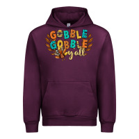 Mauve Wine gobble gobble yall Urban Hoodie - CowGirlArtShop