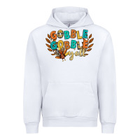 White gobble gobble yall Urban Hoodie - CowGirlArtShop