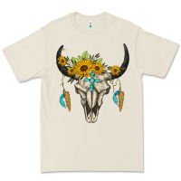 Bone bull skull western Premium Tee - BarkalooDesign